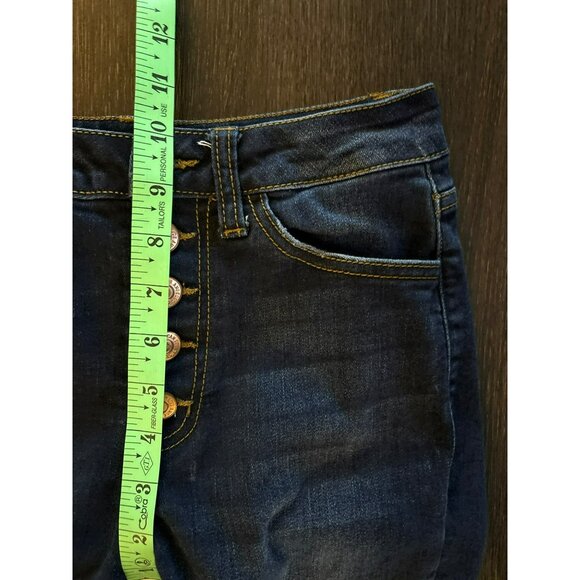 KanCan Curvy Fit High-Rise Distressed Button-Fly Skinny Jeans Size 3/25 - Picture 9 of 10